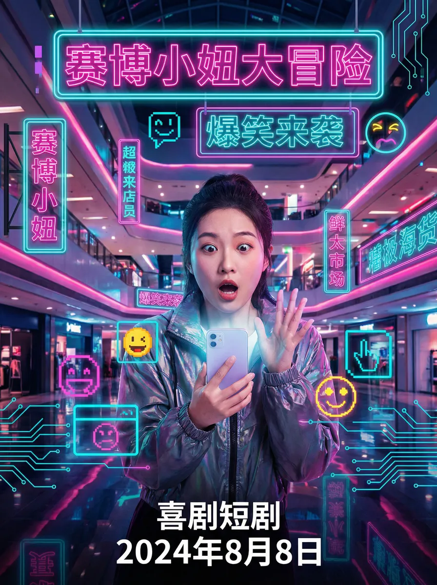 末世之米沫 搞笑喜剧短剧 - 赛博小妞大冒险海报